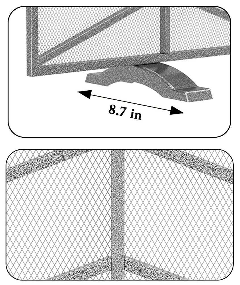 Single Panel Handcrafted Wrought Iron Mesh Chevron Fireplace Screen, Fire Spa...