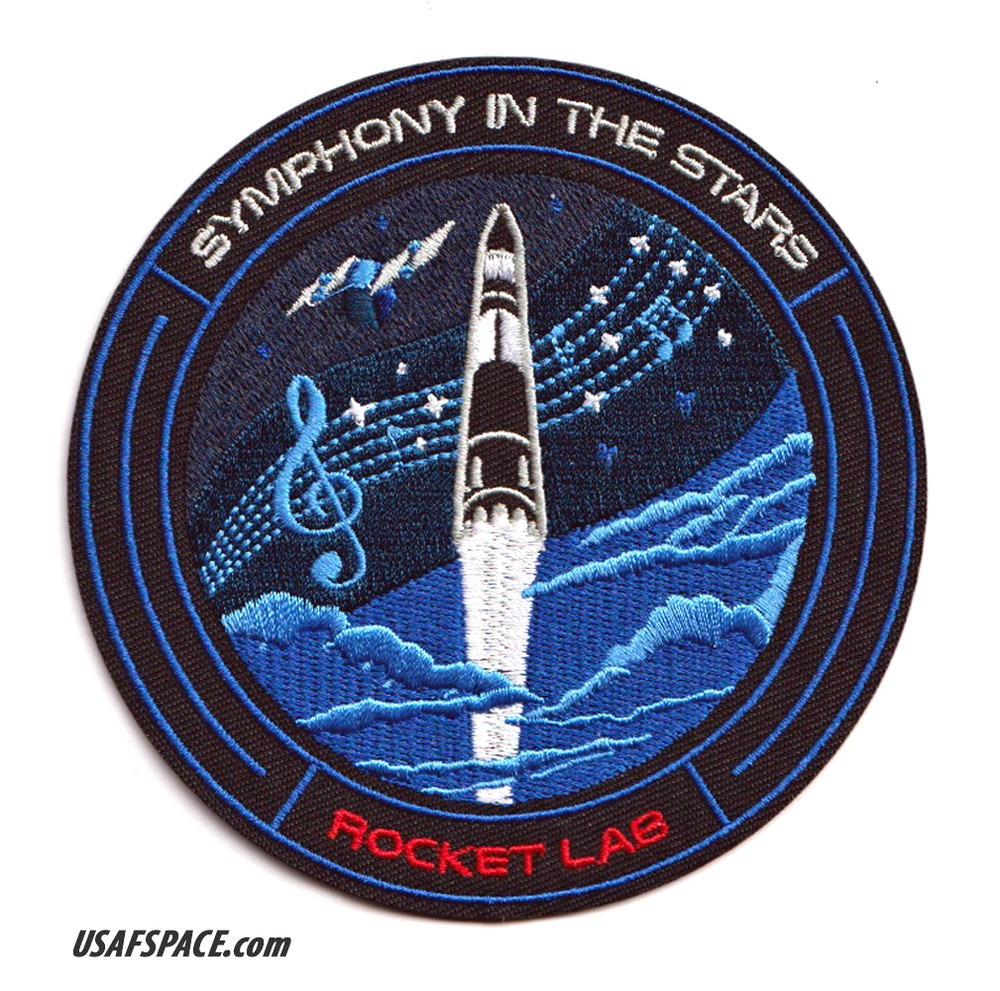Authentic ROCKET LAB 66 'Symphony In The Stars' SATELLITE Mission PATCH