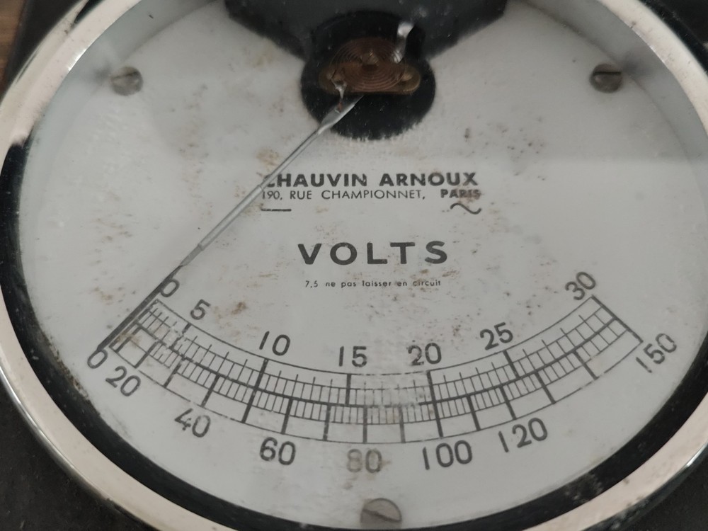 Old Voltmeter/Ammeter CHAUVIN & ARNOUX