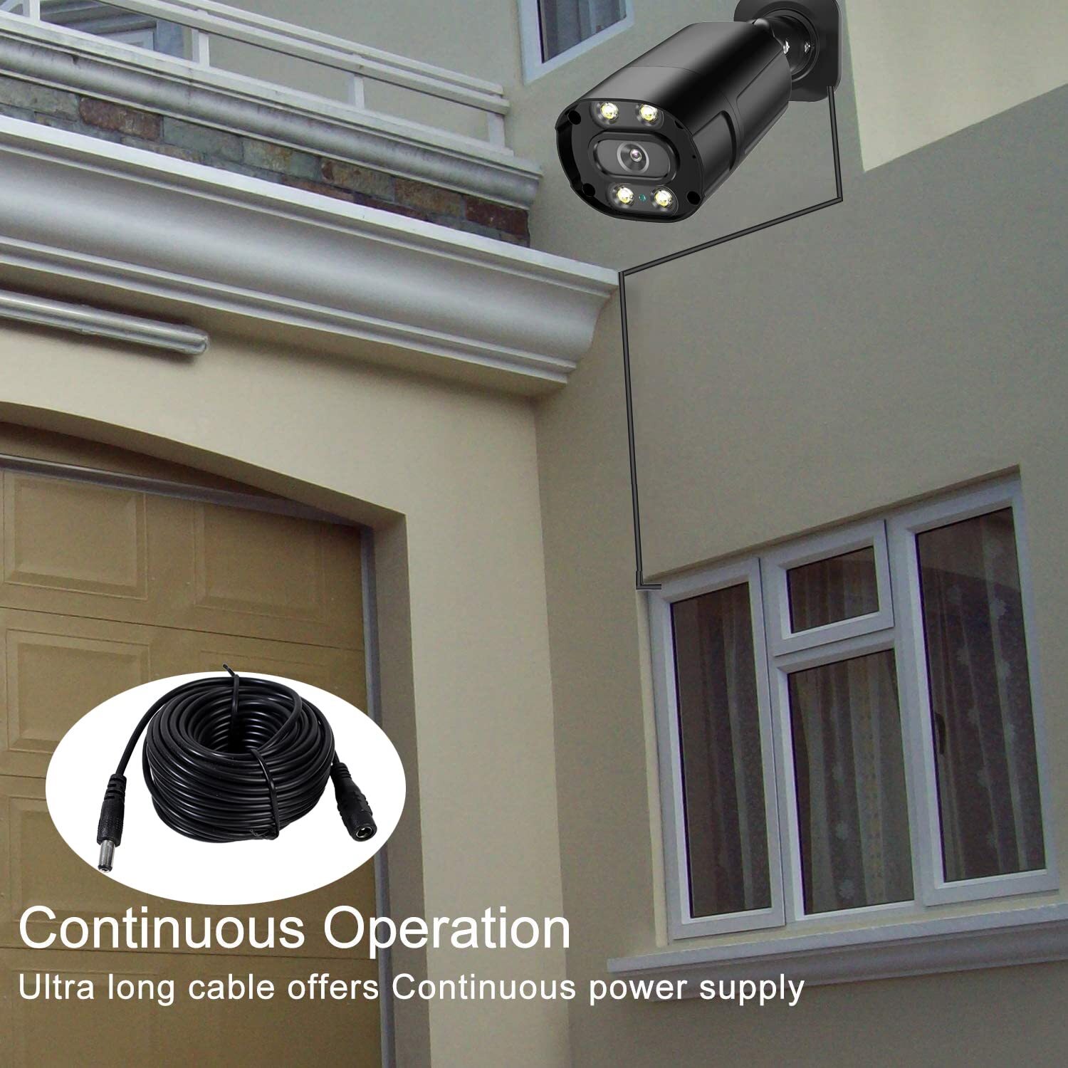 15/30/50ft 5.5mmx2.1mm 12V DC Power Extension Cable for Security CCTV Camera