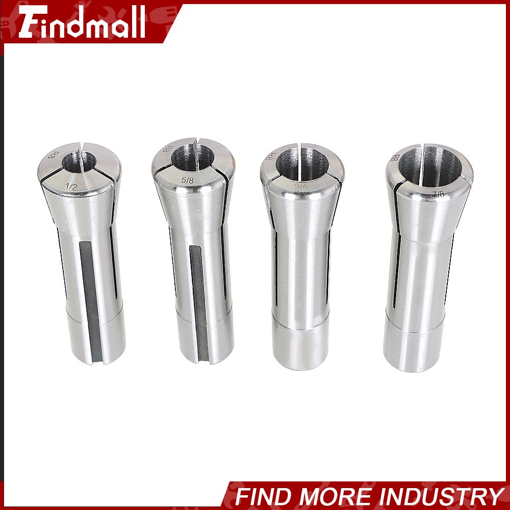 7Pcs Fractional R8 Collet Set 1/8" to 7/8" High Precision For Bridgeport