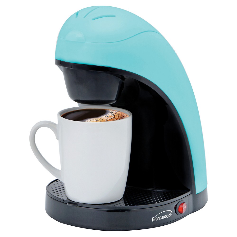Single-Serve Coffee Maker with Mug (Blue)