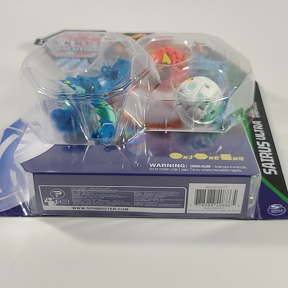 SpinMaster Bakugan Evolutions Sairus Ultra + Sectanoid & Colossus Starter Pack