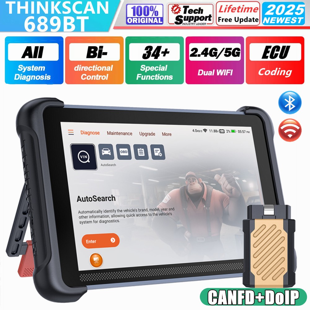 ThinkScan 689BT Auto All Systems Bidirectional OBD2 Scanner Diagnostic Scan Tool