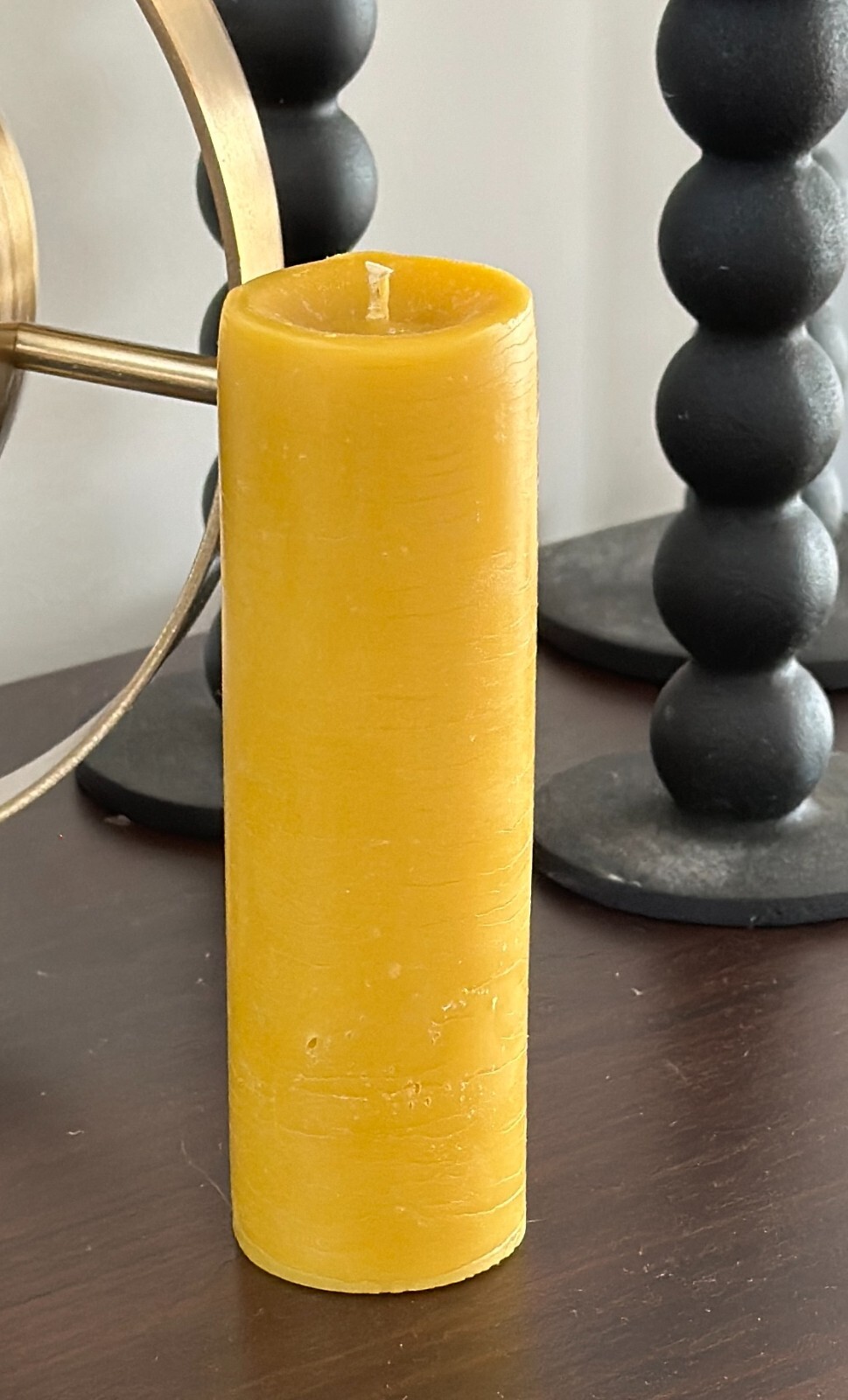 Handmade 100% Pure Beeswax Pillar Candle 2" x 6" 100% Cotton Wick