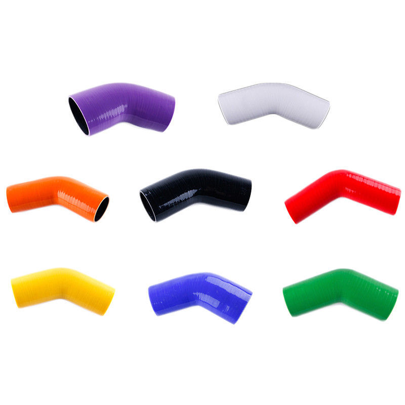 45 Degree Elbow Silicone Coupler Hose Turbo Intercooler Radiator Pipe Tube