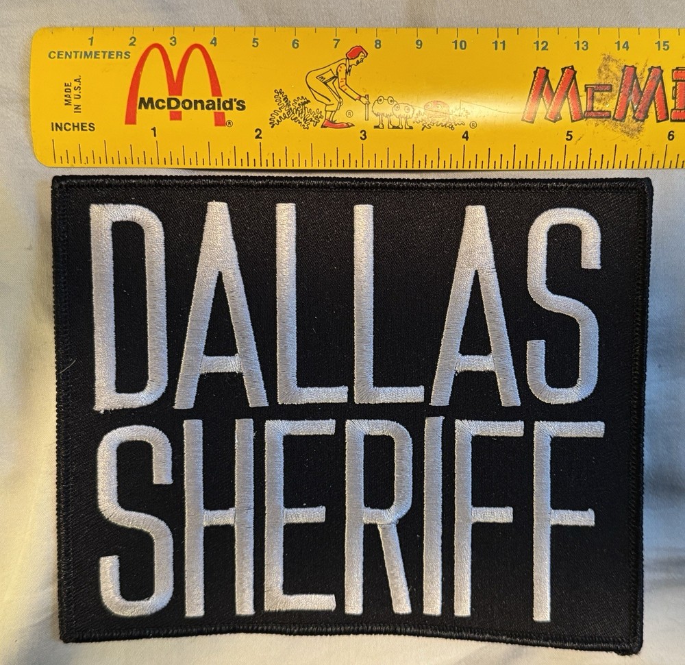 Large DALLAS SHERIFF Patch Free Shipping