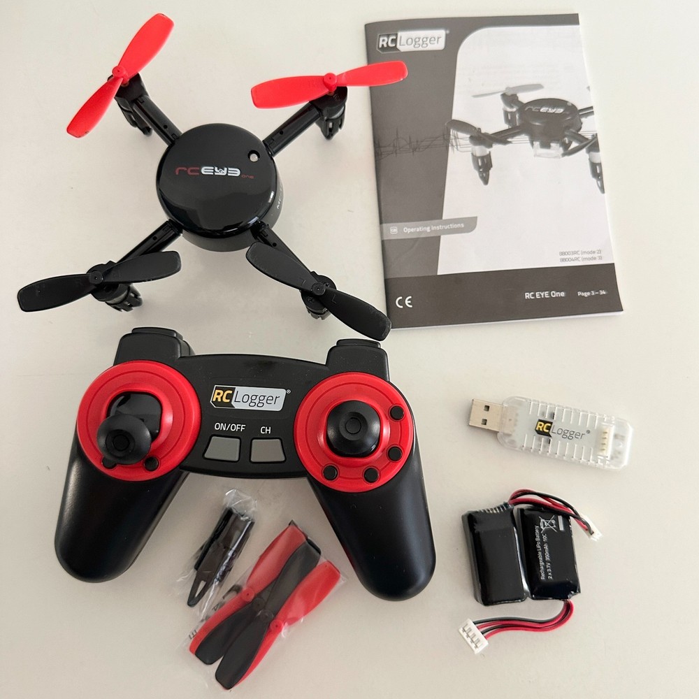 RC Logger Eye One 88004RC Mode 3 Quadcopter Drone Stabilizing with Box Light Use
