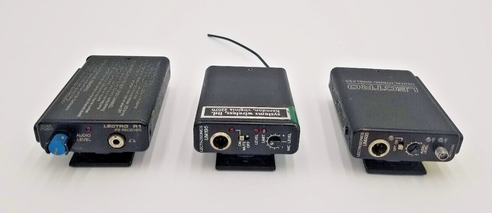 LOT OF 3 Lectrosonics | 1X UM195 | 1X Lectrosonics UM400| 1X LECTRO R1 BLOCK 27