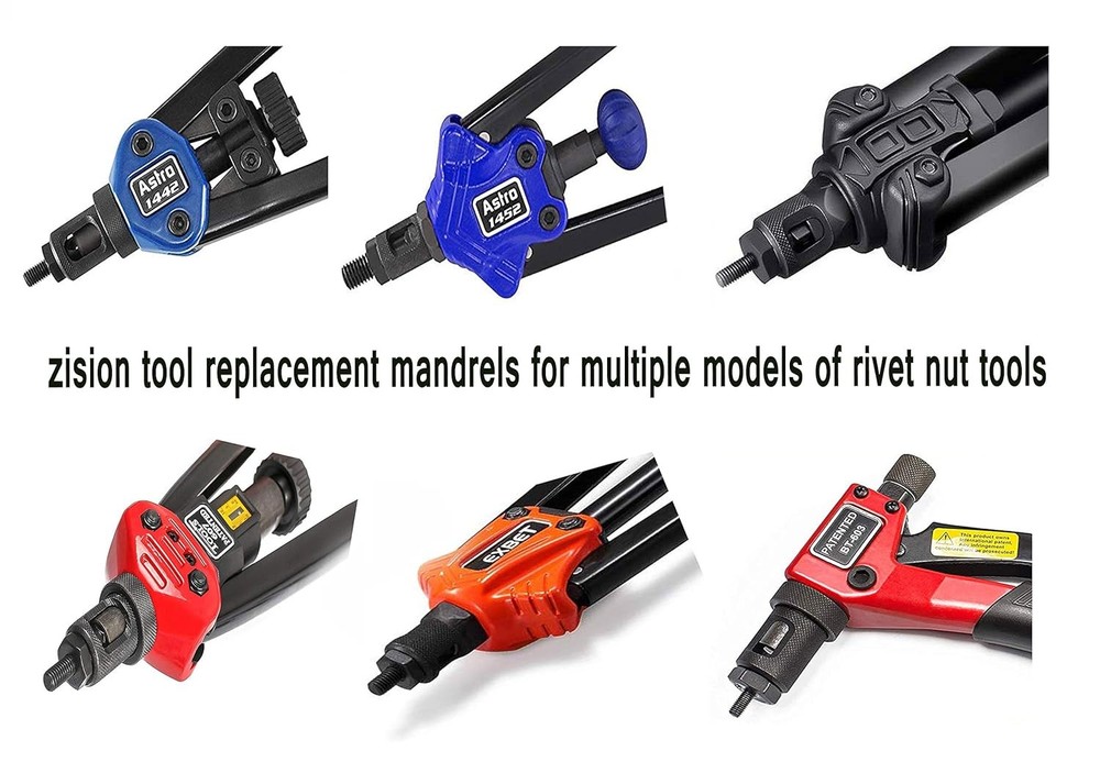ZIOJOVK M12 Rivet Nut Tool Tip, Replacement Mandrel