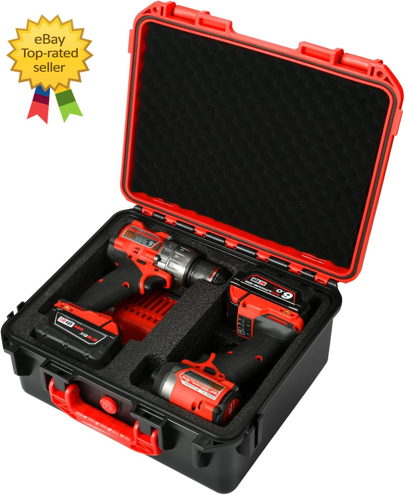 Tool Case for Milwaukee M18 Impact Drill Driver Combo Kit  Tool Box