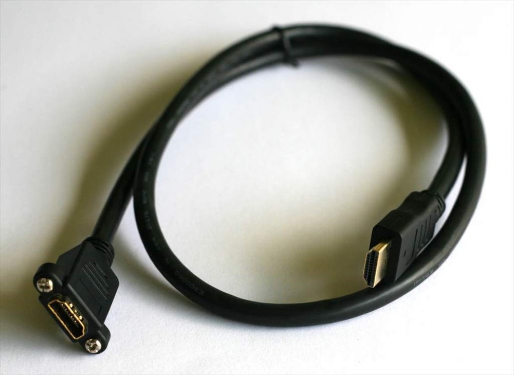 HDMI Panel Mount Cable F-M 3FT 1M Extension