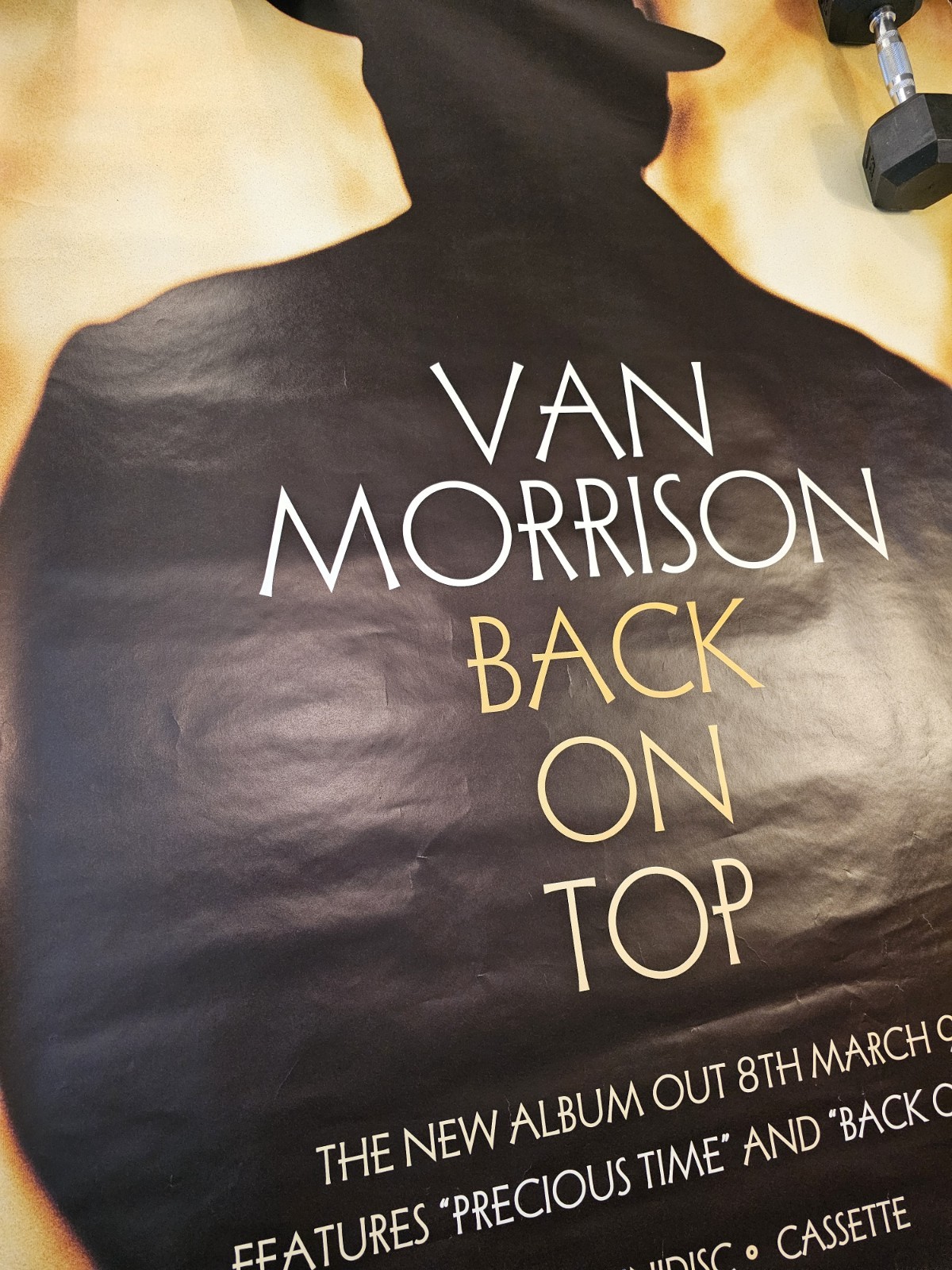 40x60" HUGE SUBWAY POSTER~Van Morrison 1999 Back On Top Original Vintage