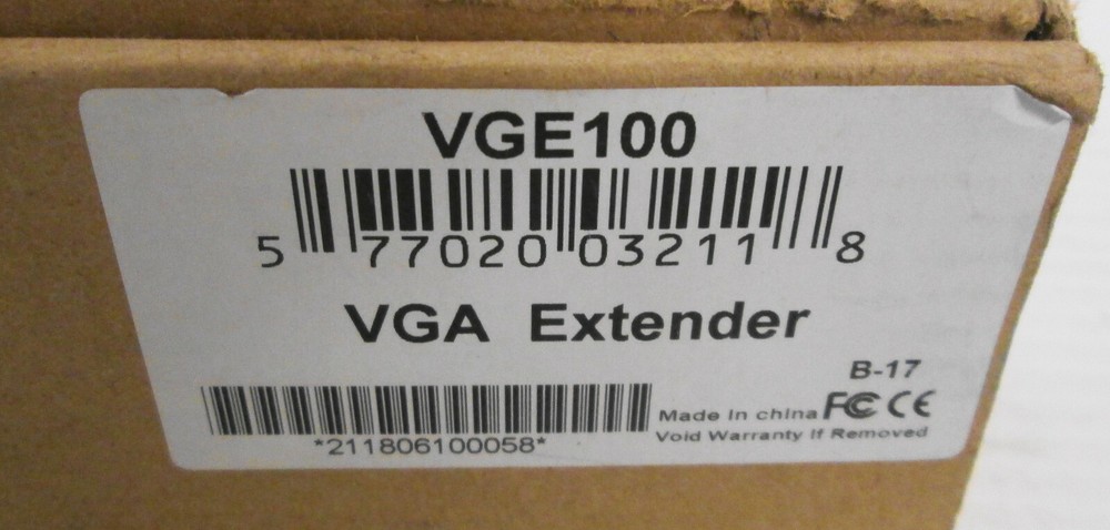 PC Balun VGE100 VGA Extender UTP with VGA Cable