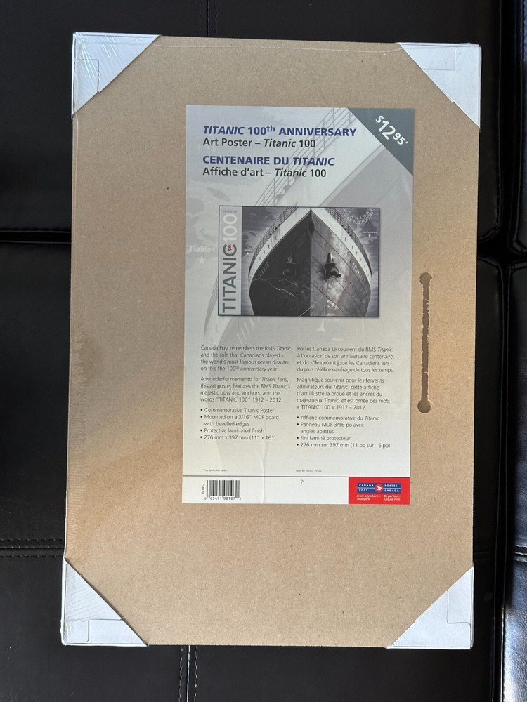 Titanic 100th Anniversary 2012 Poster Board Canada Post