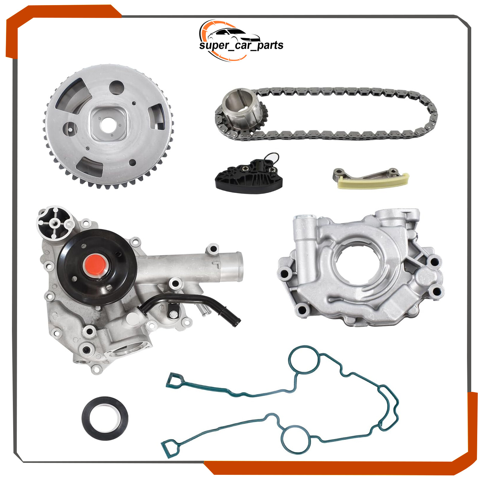 5.7 Hemi Timing Chain Kit Oil Pump Water Pump for 2009-2015 Dodge Ram 1500 2500