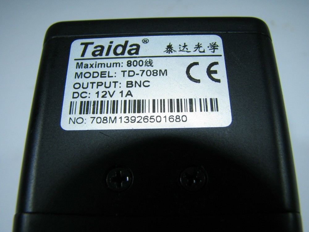 Taida TD-708M Microscope Camera 800TVL, BNC, 12VDC
