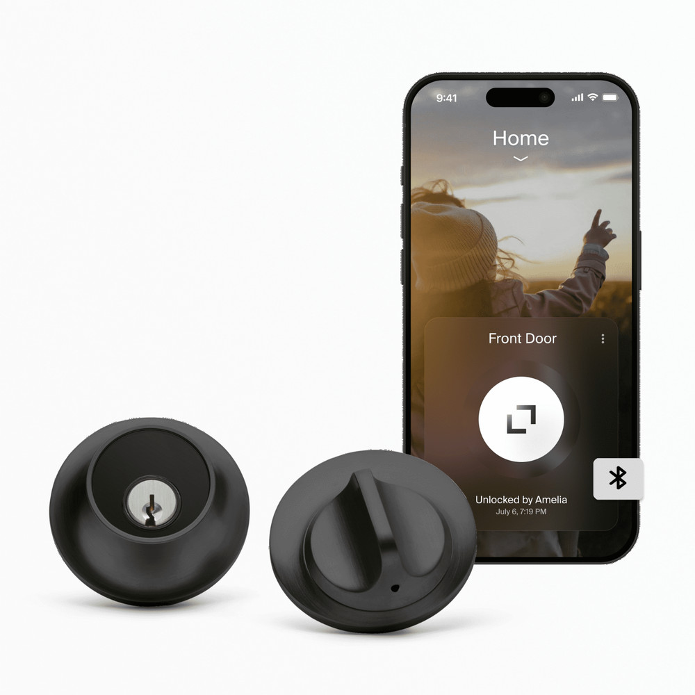 Level Lock Smart Keyless Entry Smartphone Access Bluetooth HomeKit - Matte Black