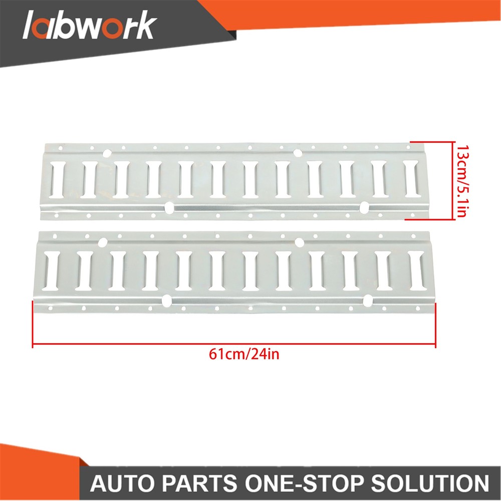 Labwork E Track Tie Down Rail Kit 8× 2' E-Track Bar Rails For Garages Trailers