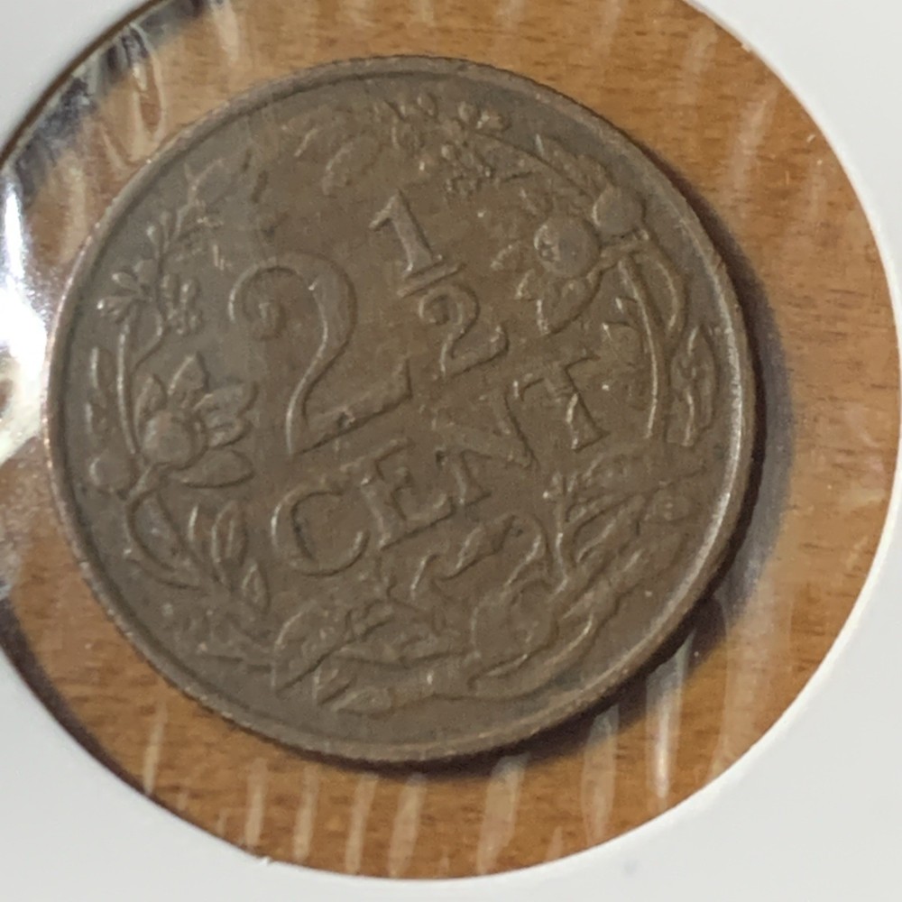 Curacao 2-1/2 Cents 1948 . EF