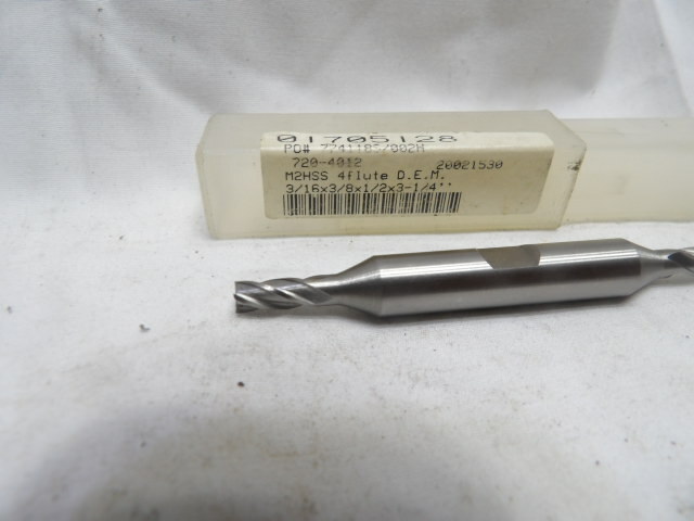 Double End Mill HSS 3/16"