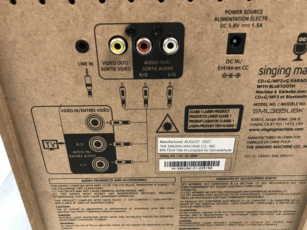 Singing Machine SML385UBK Karaoke System – CDG, Bluetooth, Microphone Tested