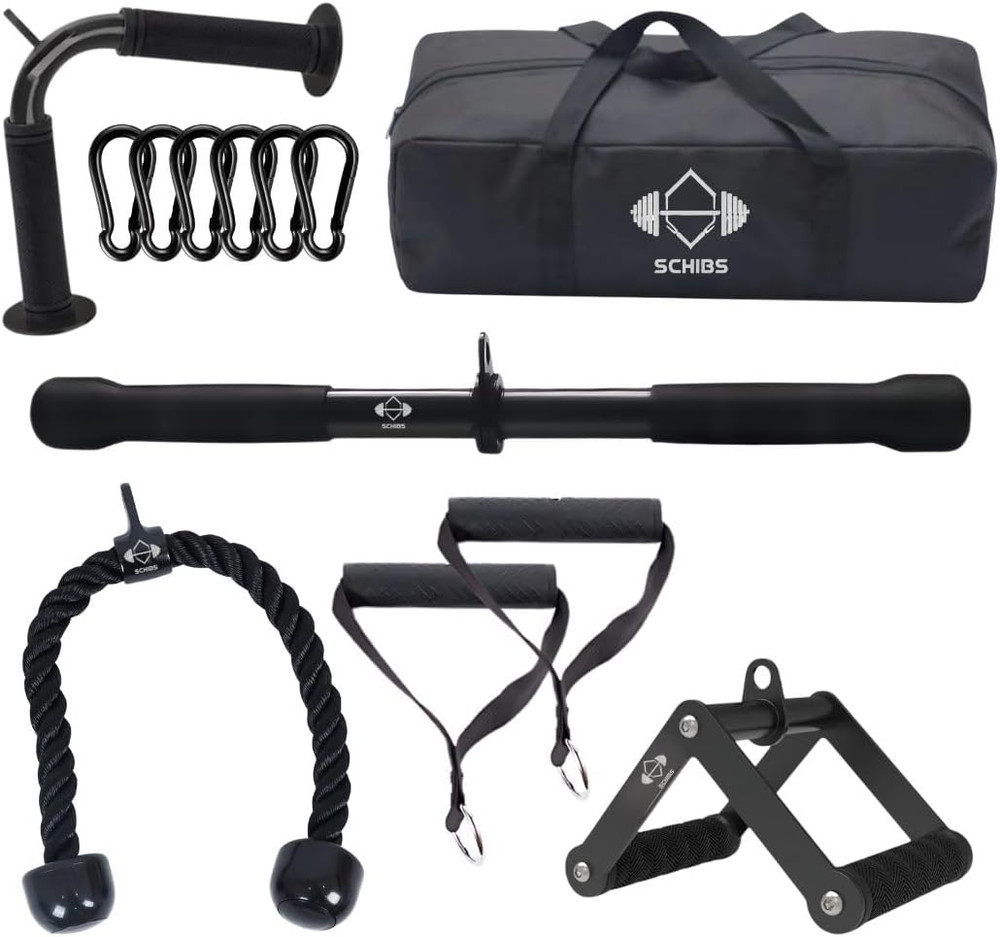 Cable Machine Attachment Set LAT Pulldown Attachments Weight Machine Accessories