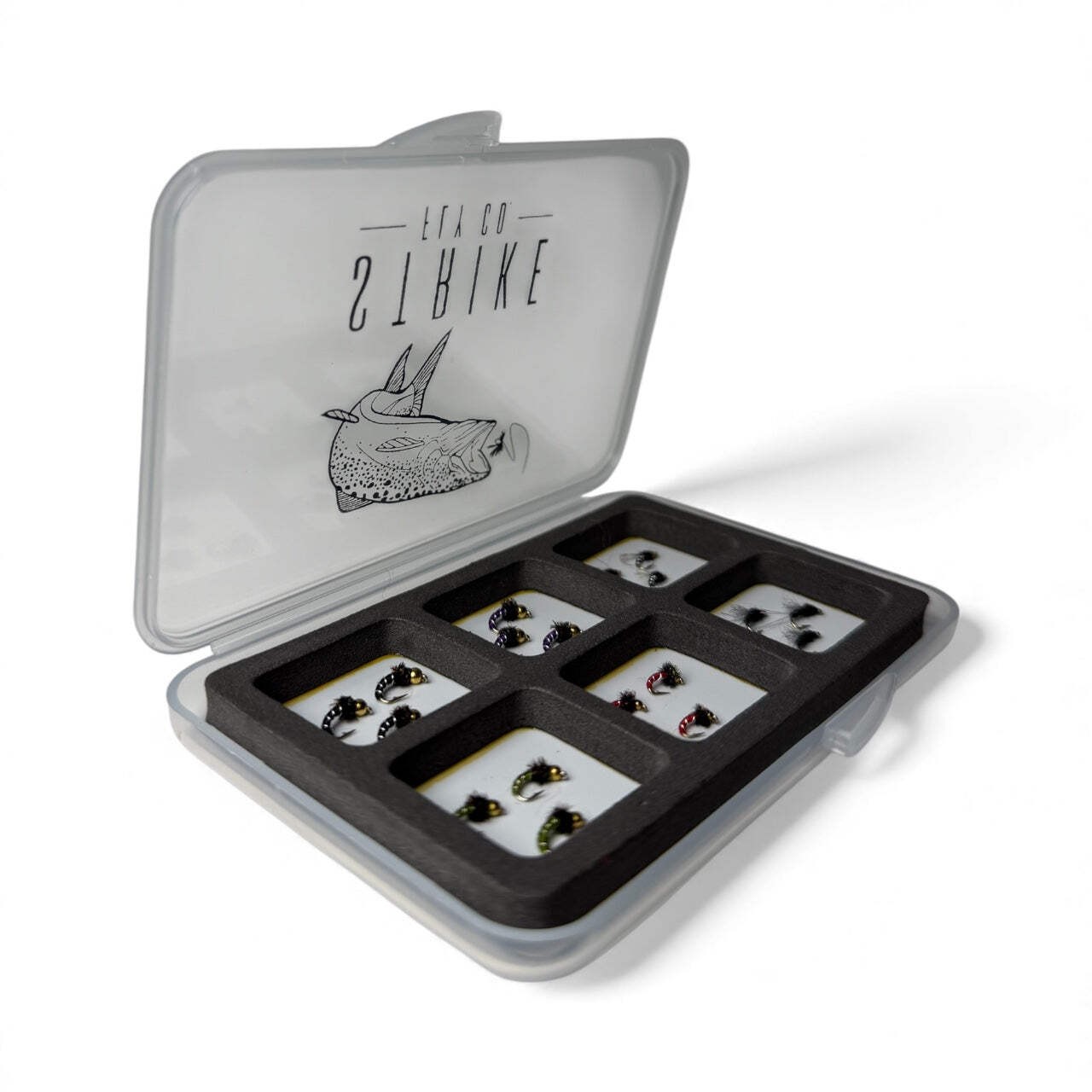 18 Piece Midge Assortment with Magnetic Fly Box- Strike Fly Company