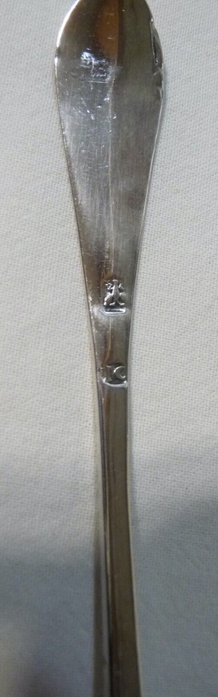 4-Antique Scottish Provincial Silver J. Cornflute, Perth, Teaspoons Initials"AF"