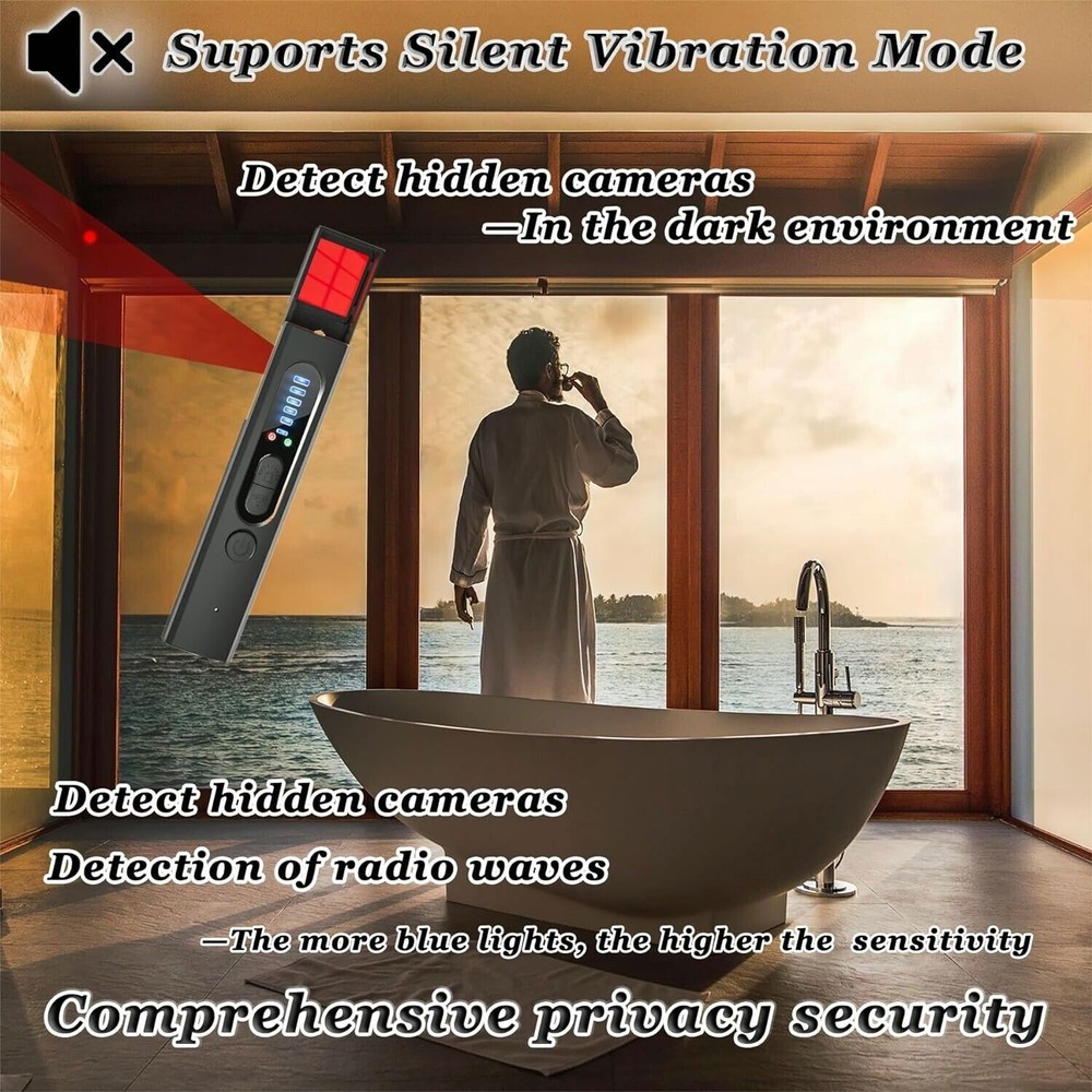 Anti-Spy Hidden Camera Detectors Bug RF Scanner Prevent Wireless Signal Tracker