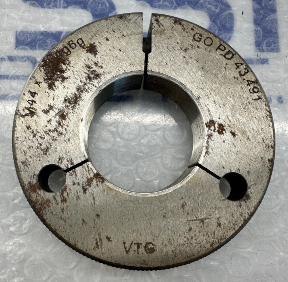 VTG Thread Ring Gage GO PD 43.491