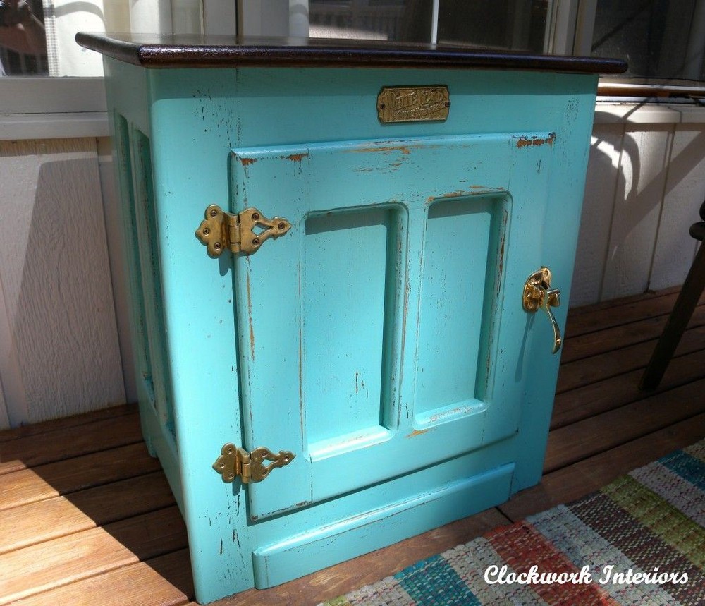 Ice Box Sign (WhiteClad) Solid Brass I12-B329SB