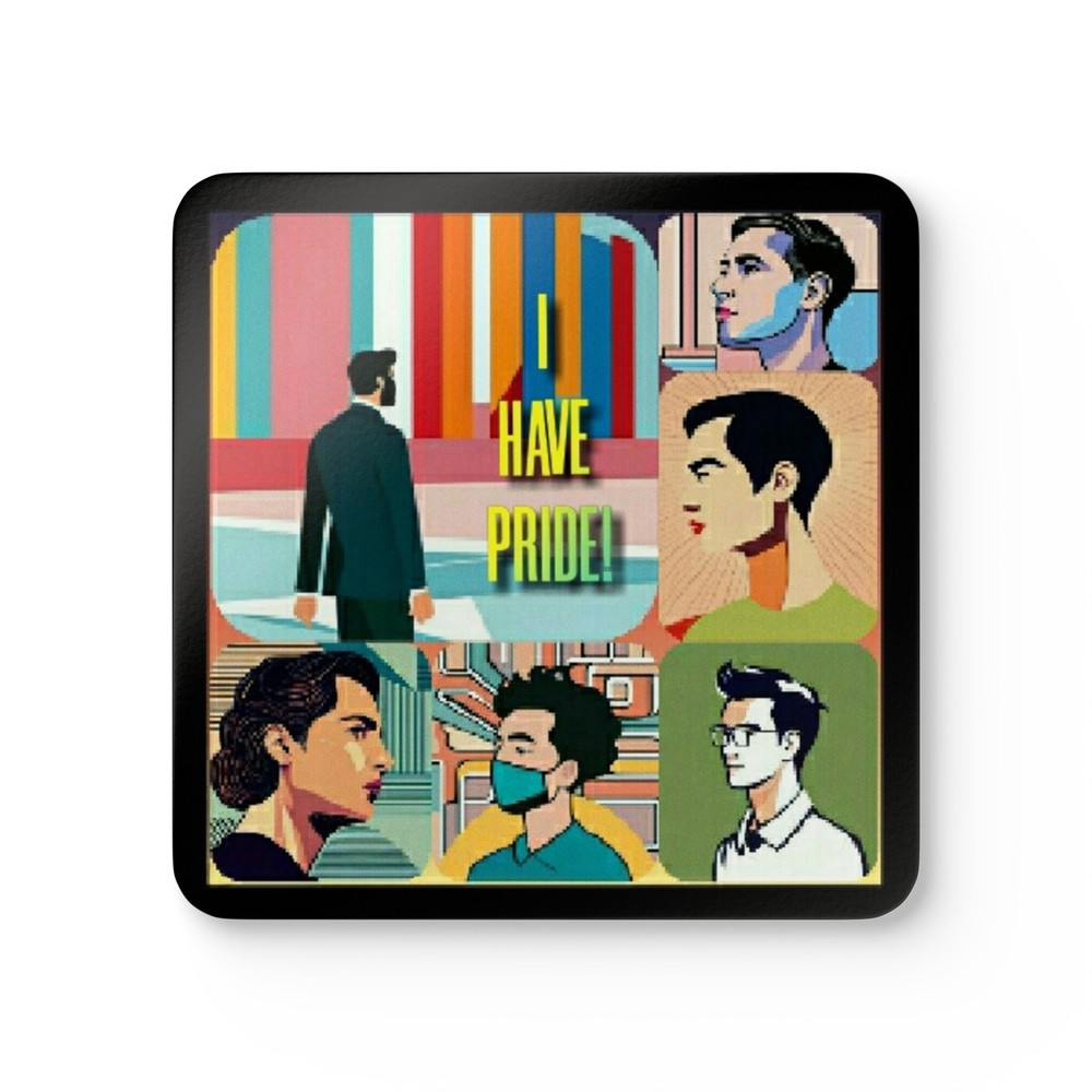 I Have Pride Corkwood Coaster Set