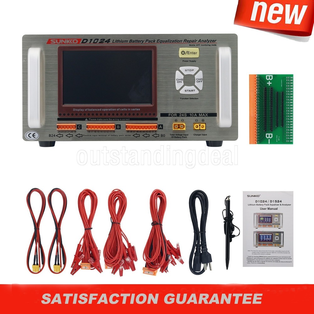 SUNKKO D1024 10A High Current Li-Battery Pack Equalizer and Analyzer os67