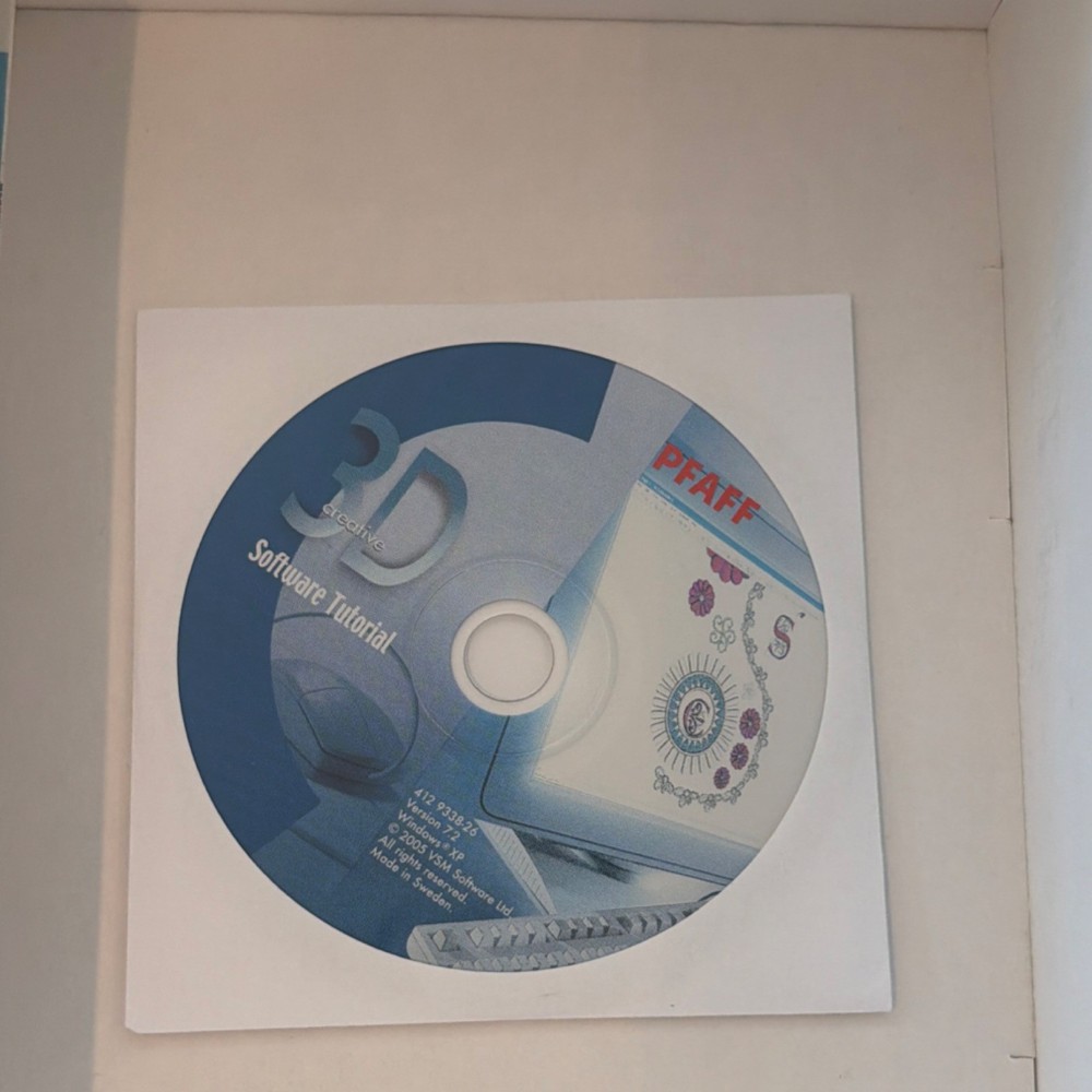PFAFF 3D Creative Suite Embroidery Machine Digitizing Software