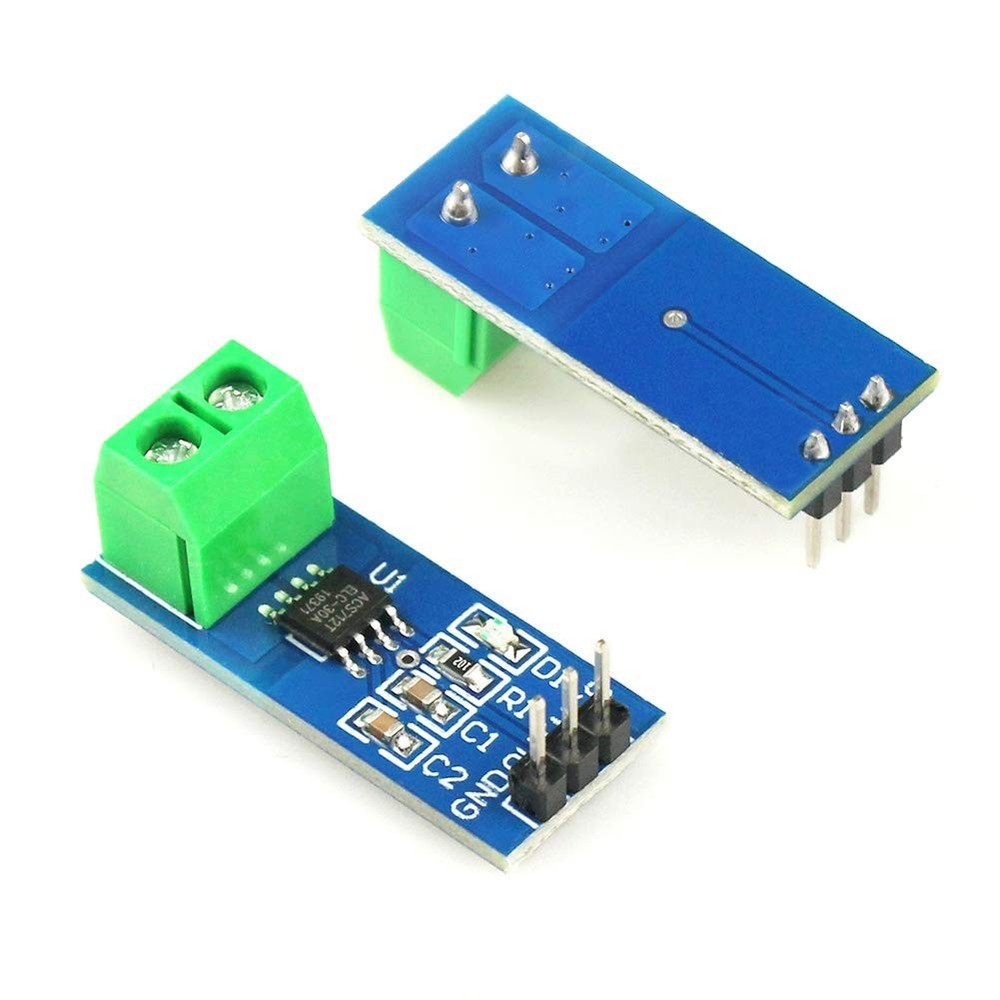 2pcs Hall Effect Current Sensor Module with Voltage Tester for Arduino Projects