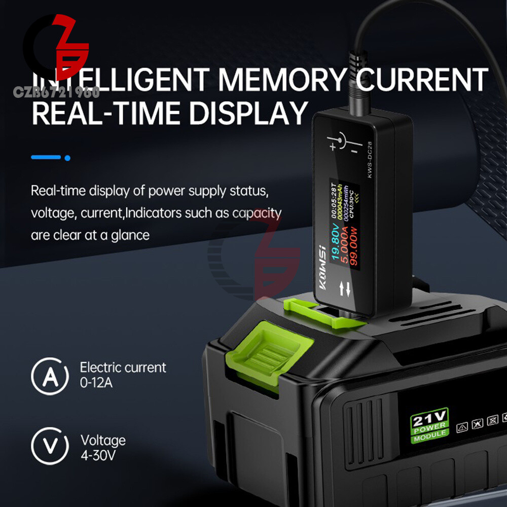 DC5.5*2.5 Interface Current Voltage Power Meter Tester Digital LCD Display Meter