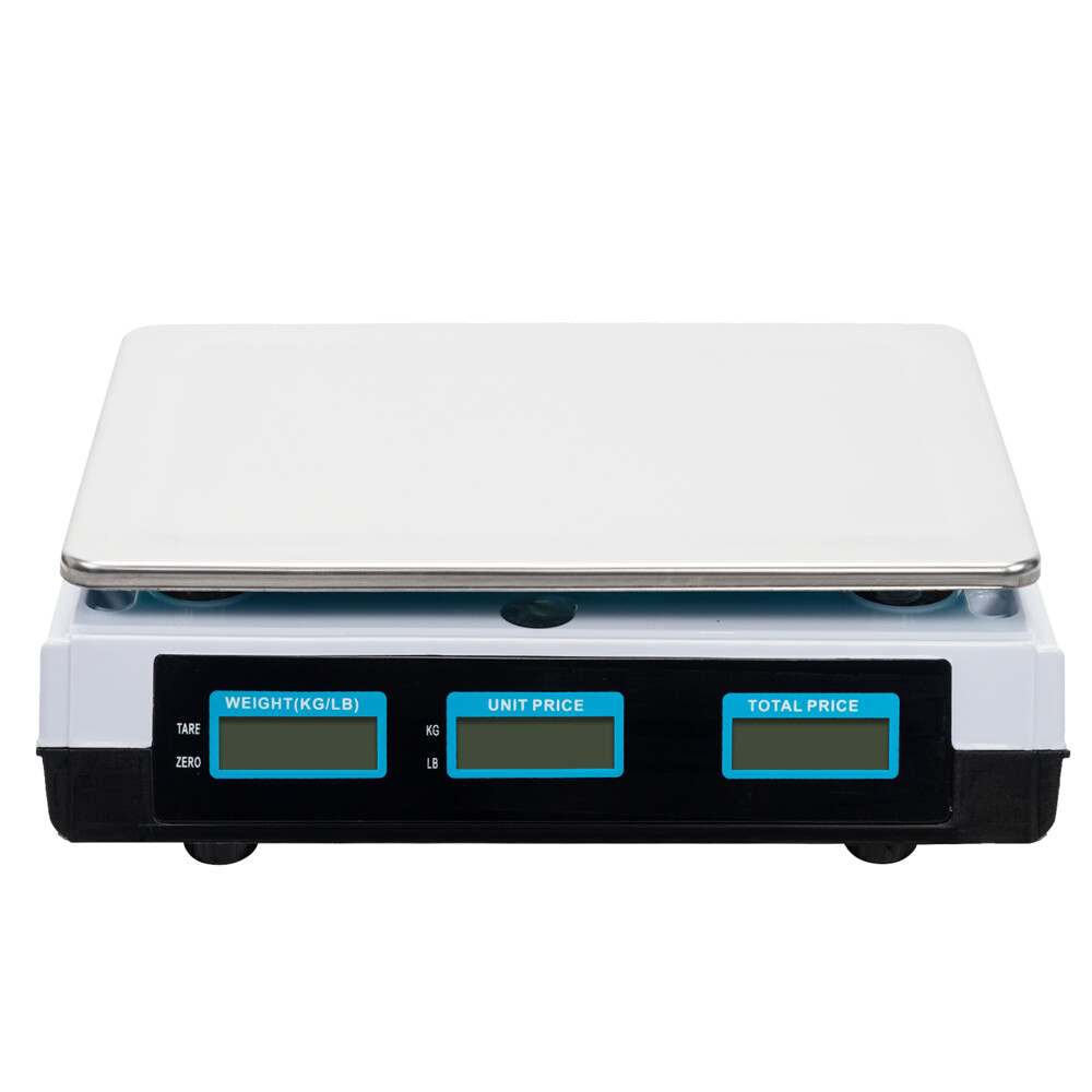 ACS-30 40kg/5g Digital Price Computing Scale for Vegetable US Plug Silver&White