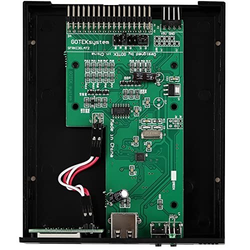 3.5" USB Floppy Drive Emulator, 1.44MB SSD, Black, Compatible with PC & Mac