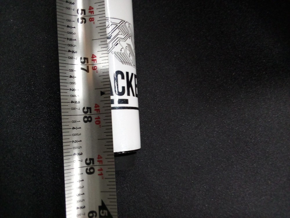 59" Hacker Billiard Pool Cue Black and White