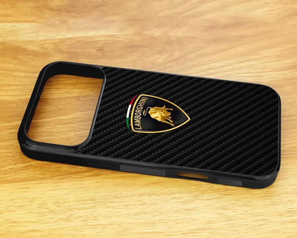 Lamborghini Carbon iPhone 2D Rubber Case