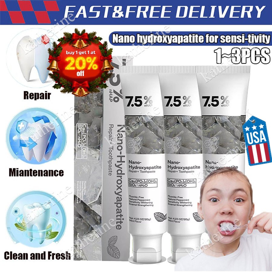 Sensitive Teeth Toothpaste with 7.5% Nano HAP-Strengthens Enamel Fights Cavities