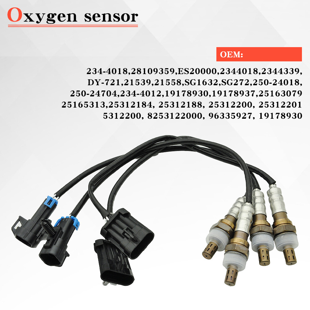 4X Oxygen O2 Sensor For 1996-2002 Chevrolet GMC Silverado 1500 234-4012 234-4018