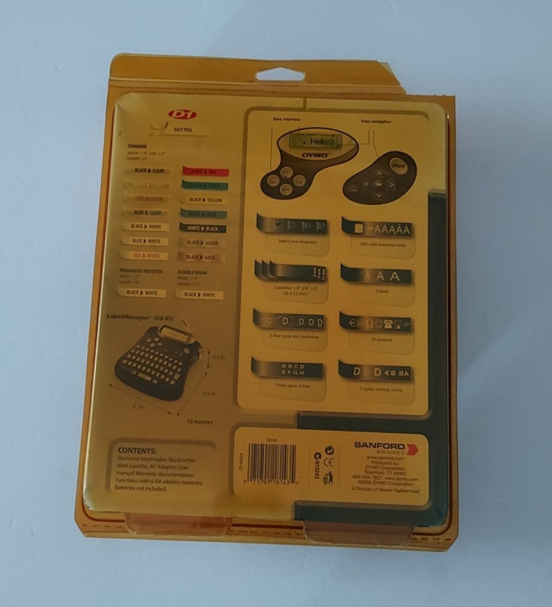 Dymo Label Manager 150 Electric Desktop Label Maker Printer Kit Bundle - NEW