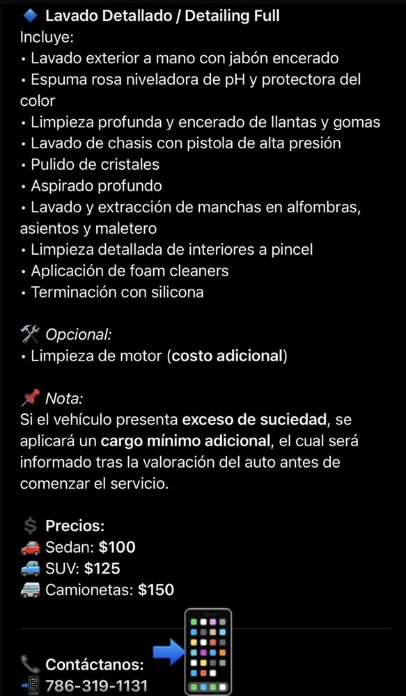 Car Wash a domicilio