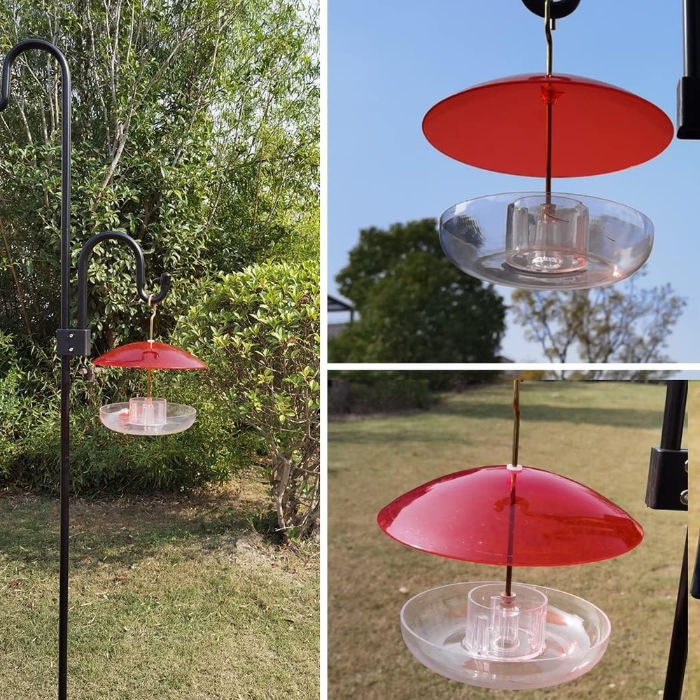 Red 8" (20CM) Bird Feeder Weather Guard Small Protective Dome Against Elements