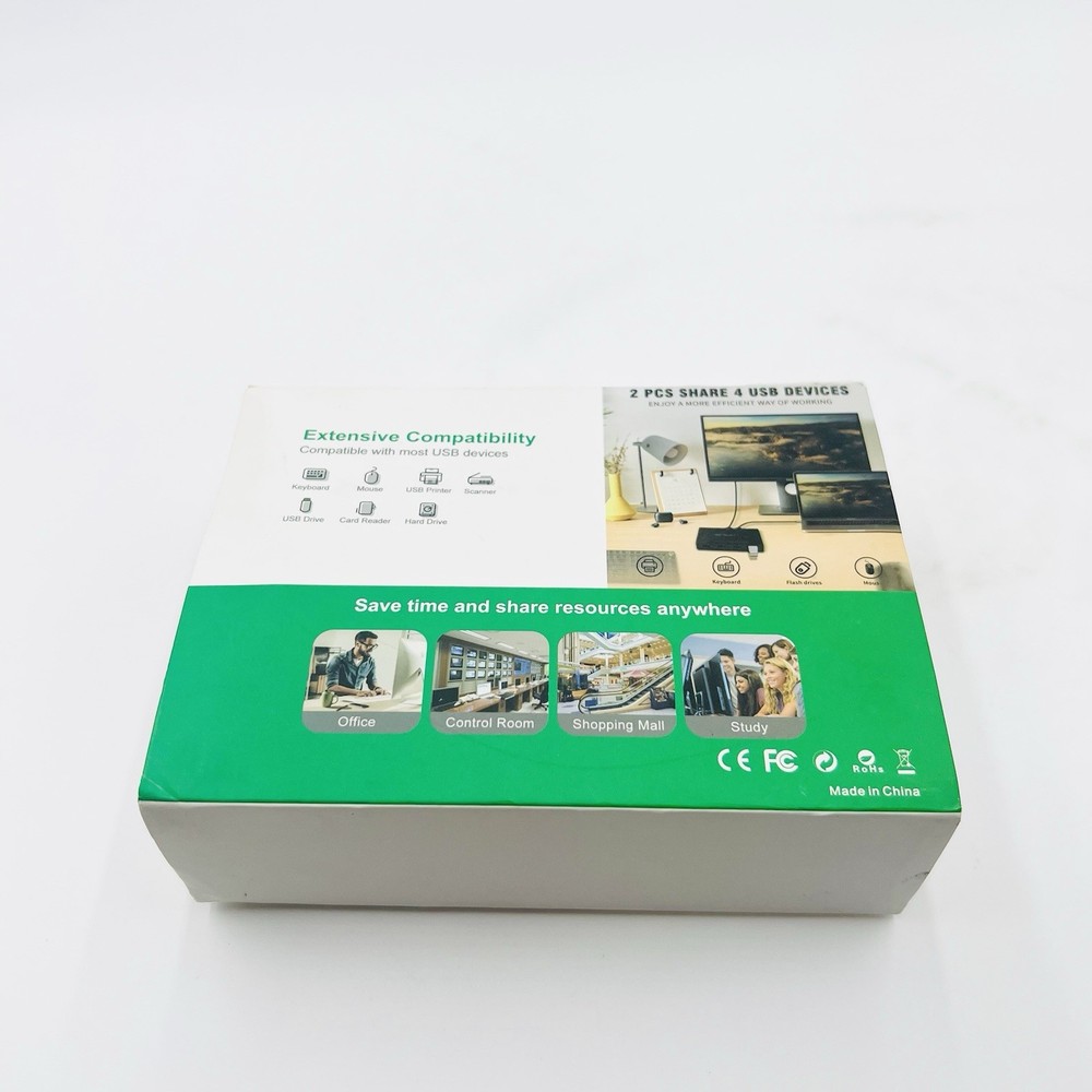 USB 3.0 Switch, ABLEWE KVM Switch Selector 2 Computers Sharing 4 Devices