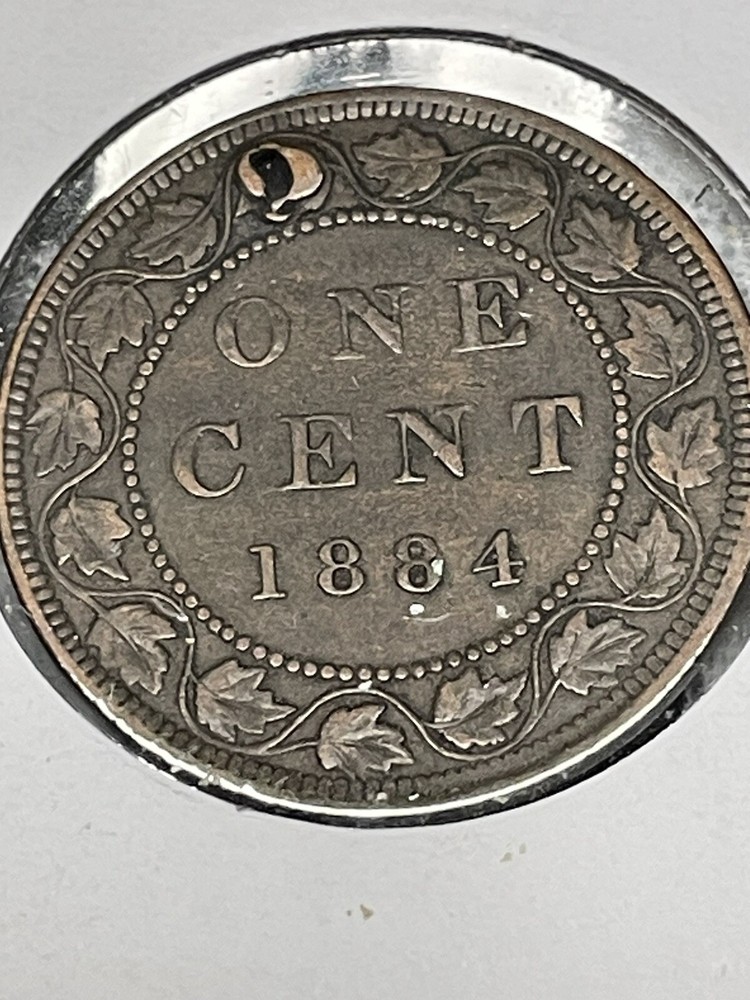 Canada 1884 One Cent Coin