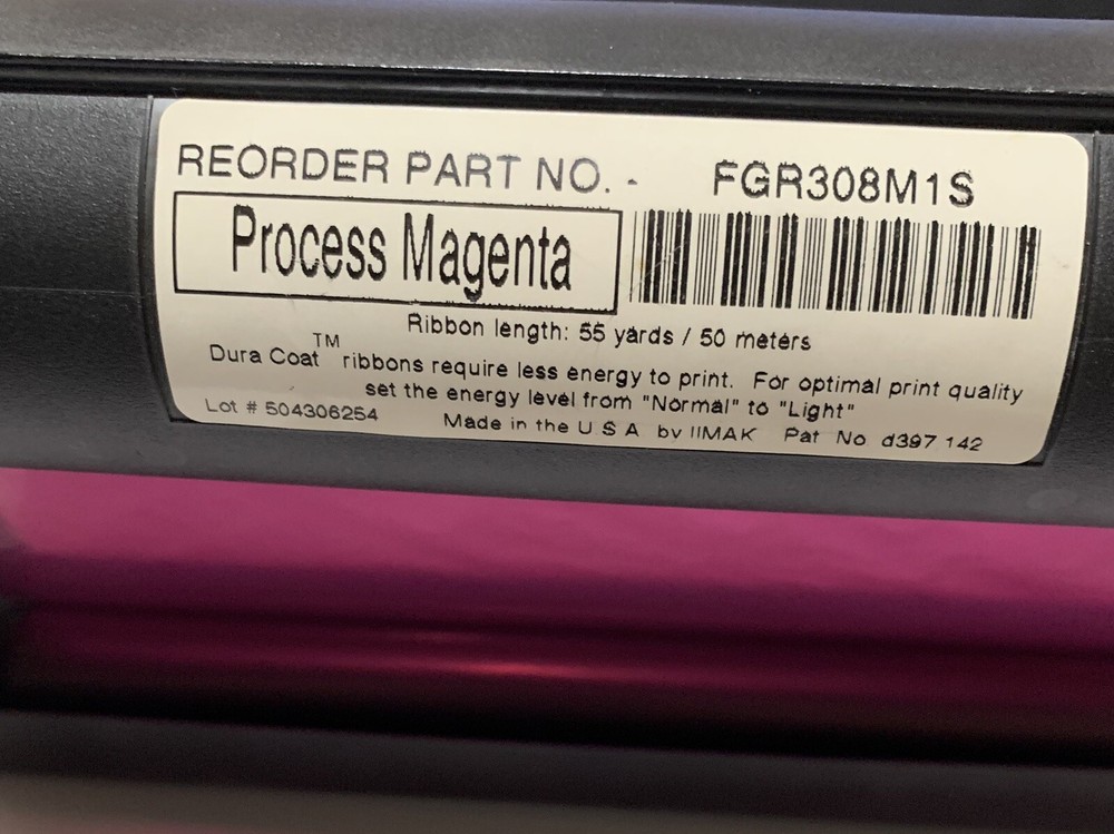 Gerber Edge Thermal Transfer Foil — Process Magenta