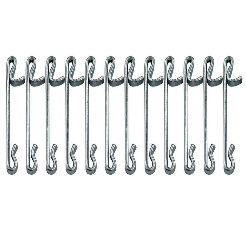 12Pcs Early 2'' Double Loop Style Tool Box Drawer Slide Spring Keeper Clip